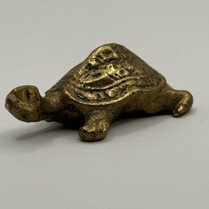 Vintage 3" Brass Turtle